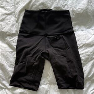 Women's Black High-Waisted Shorts
